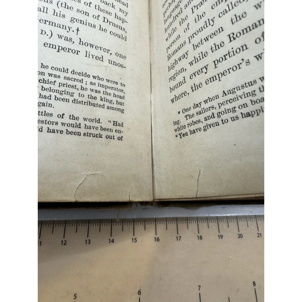 Barnes Historical Series - Brief History Of Rome 1885 Antique With Maps HC